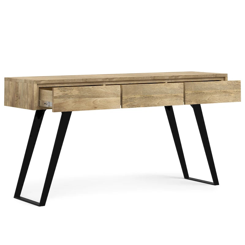WYNDENHALL Mitchell 60 inch Wide Modern Industrial Console Sofa Table - 60 W x 16 D x 30 H