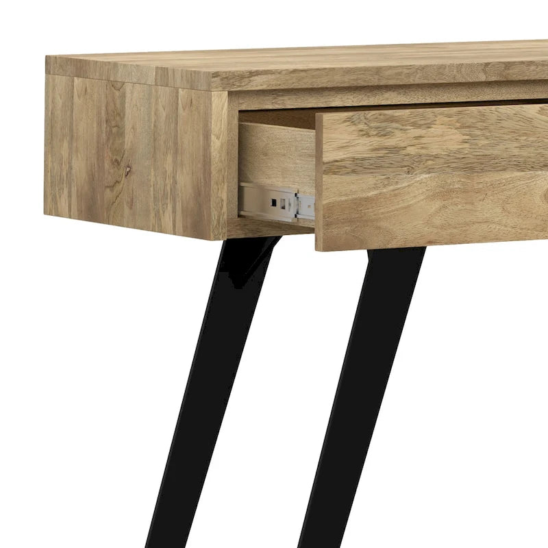 WYNDENHALL Mitchell 60 inch Wide Modern Industrial Console Sofa Table - 60 W x 16 D x 30 H