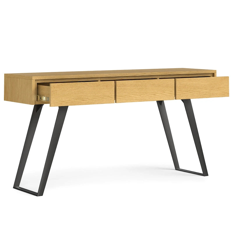 WYNDENHALL Mitchell 60 inch Wide Modern Industrial Console Sofa Table - 60 W x 16 D x 30 H