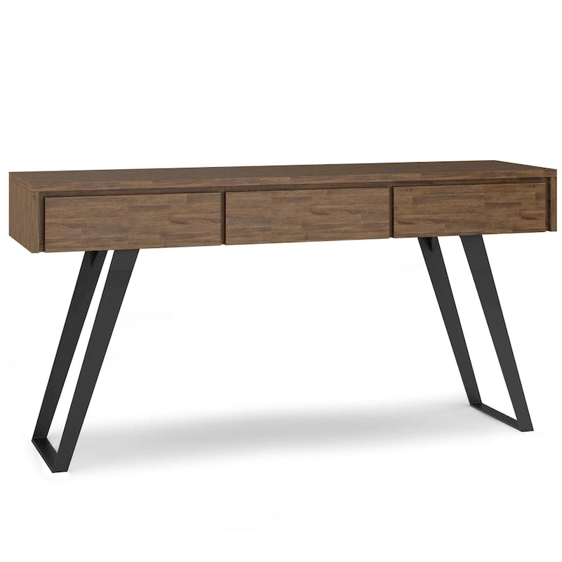 WYNDENHALL Mitchell 60 inch Wide Modern Industrial Console Sofa Table - 60 W x 16 D x 30 H