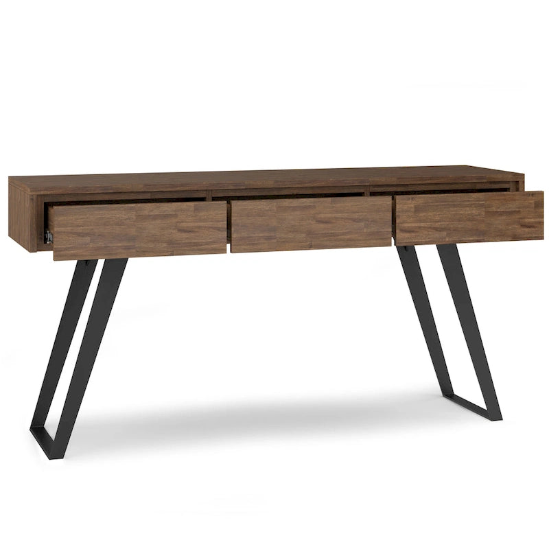 WYNDENHALL Mitchell 60 inch Wide Modern Industrial Console Sofa Table - 60 W x 16 D x 30 H