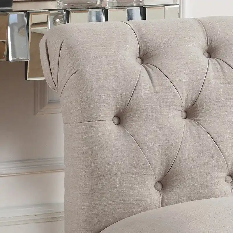 Rosevera LaGuardia Slipper Chair, Chesterfield, Armlesschair
