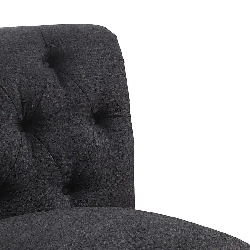 Rosevera LaGuardia Slipper Chair, Chesterfield, Armlesschair