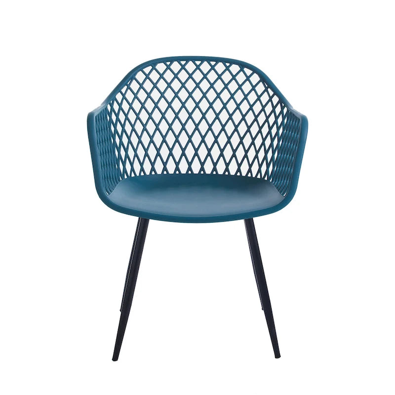 Porthos Home Mitt Hard Plastic Dining Chairs w/ Iron Legs (Set of 2)