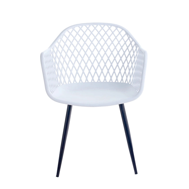 Porthos Home Mitt Hard Plastic Dining Chairs w/ Iron Legs (Set of 2)