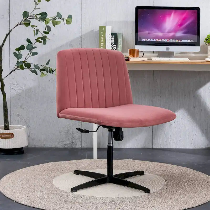 Adjustable 360 Swivel Office Chair With Black Foot