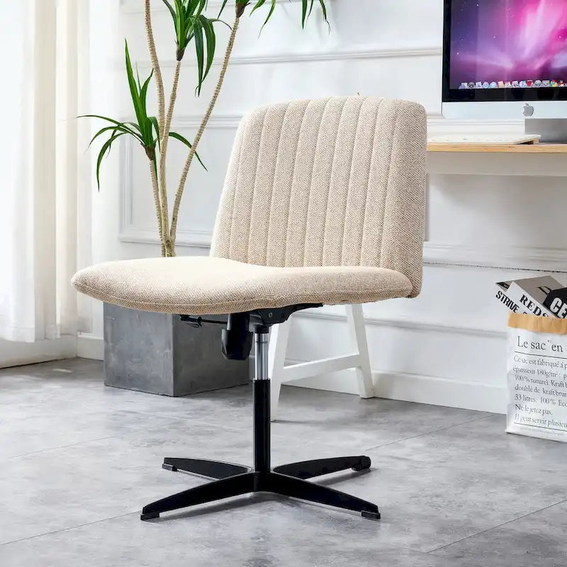 Adjustable 360 Swivel Office Chair With Black Foot