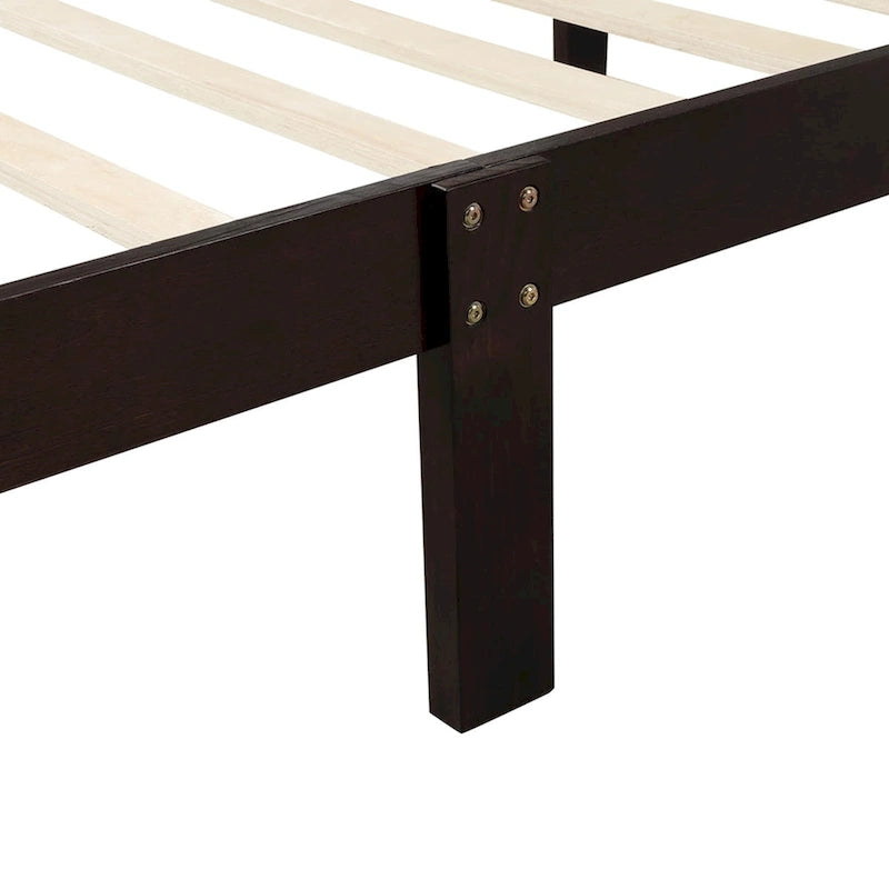 Wood Platform Bed with Headboard/Footboard