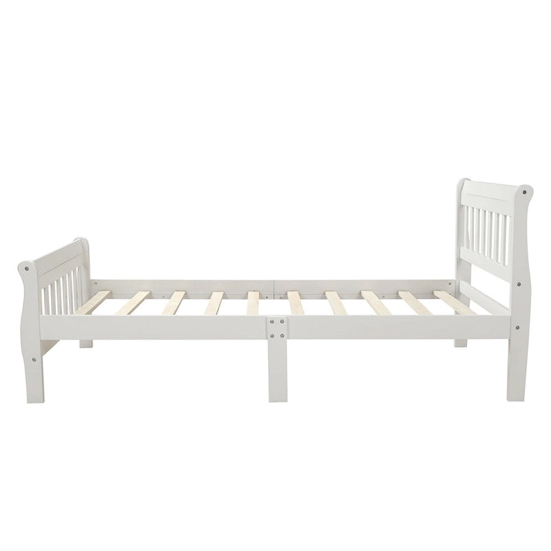Wood Platform Bed with Headboard/Footboard