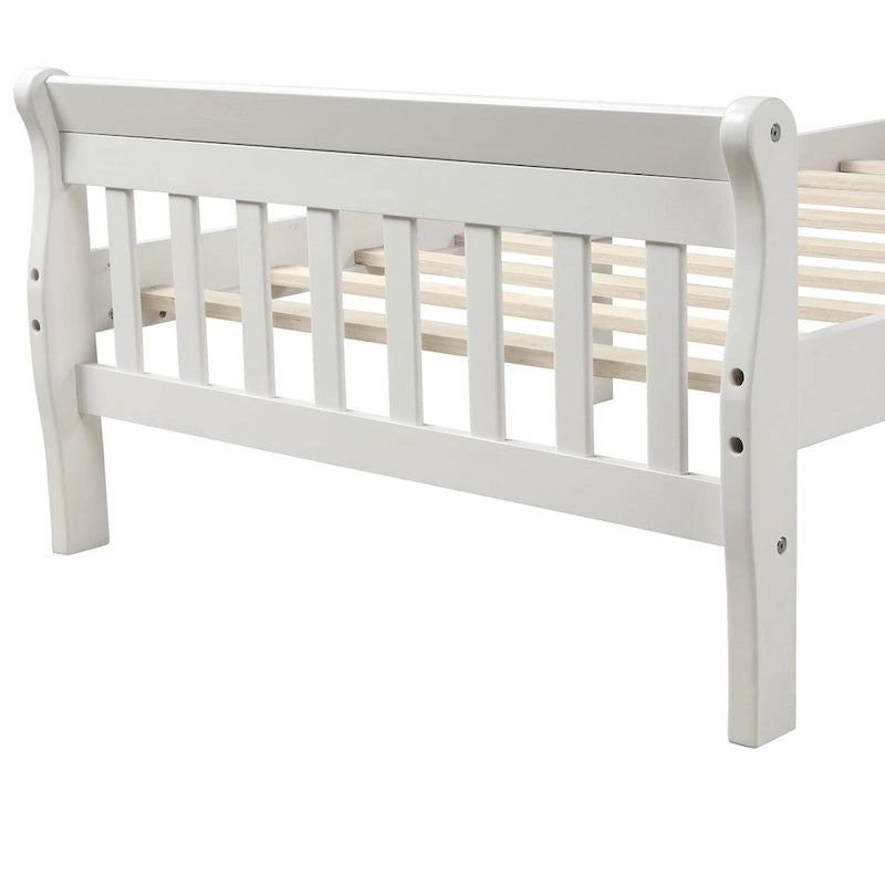 Wood Platform Bed with Headboard/Footboard