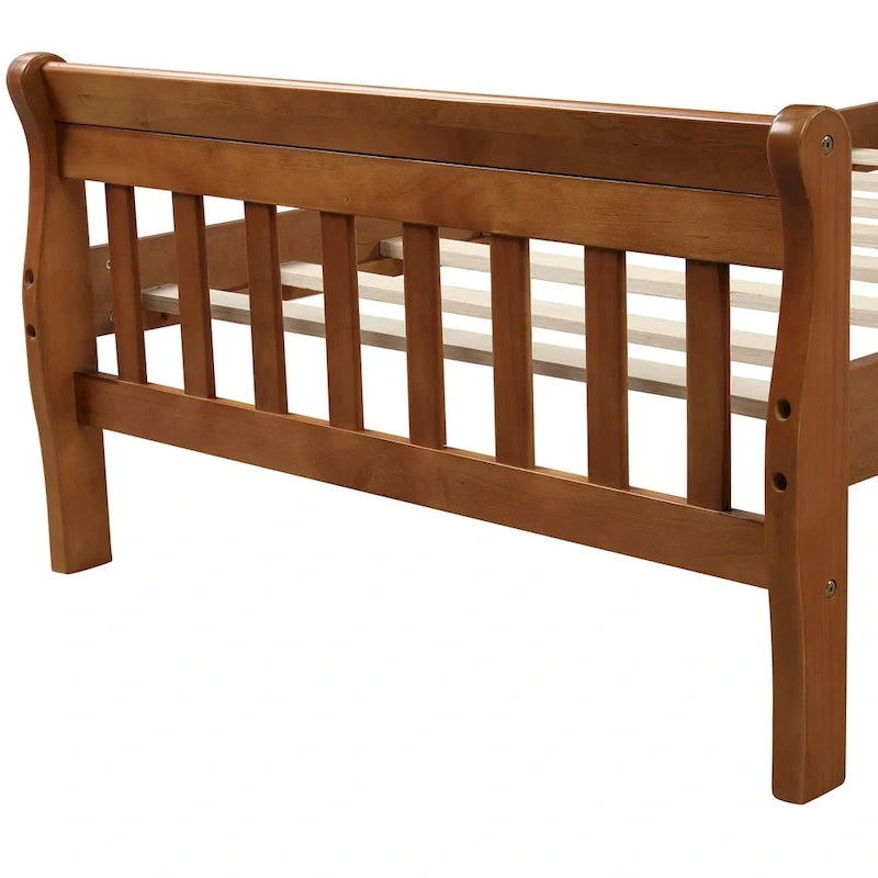 Wood Platform Bed with Headboard/Footboard
