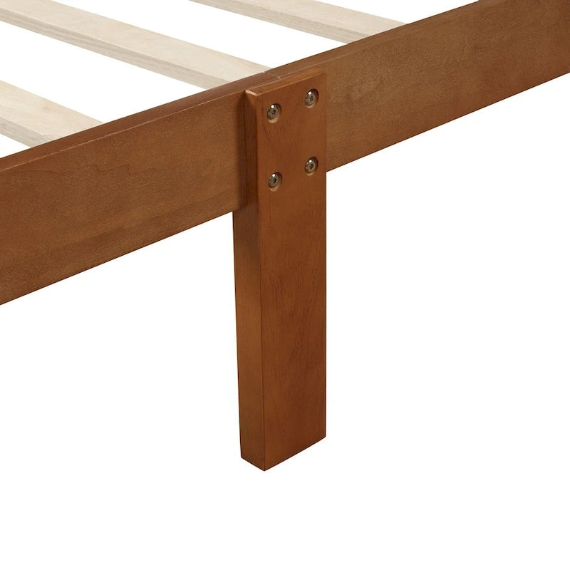 Wood Platform Bed with Headboard/Footboard