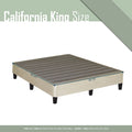Onetan, 13 Platform Bed for Mattress with Leg, Beige