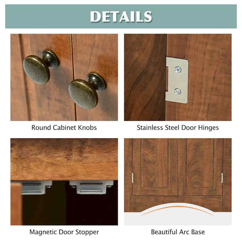 17.2 in. W x 17.2 in. D Triangle Bathroom Storage Cabinet with Adjustable Shelves