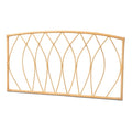 Halia Modern Bohemian Natural Rattan Wall-mountable Headboard-Queen