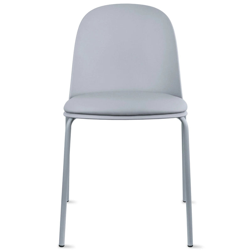 Set of 2 Plastic Eiffel Molded Shell Retro Dining Chairs Accent For Living Room Kitchen Chrome Desk Designer Office