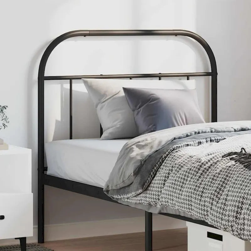 vidaXL 38.2 Inch Metal Headboard, Farmhouse Rustic Headboard Only