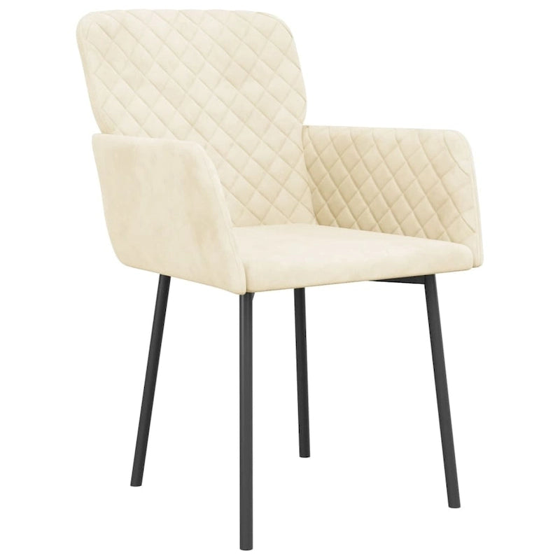 vidaXL Dining Chairs 2 Pcs Accent Upholstered Chair for Living Room Velvet - 20.3 x 24 x 30.9