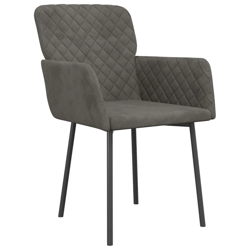 vidaXL Dining Chairs 2 Pcs Accent Upholstered Chair for Living Room Velvet - 20.3 x 24 x 30.9