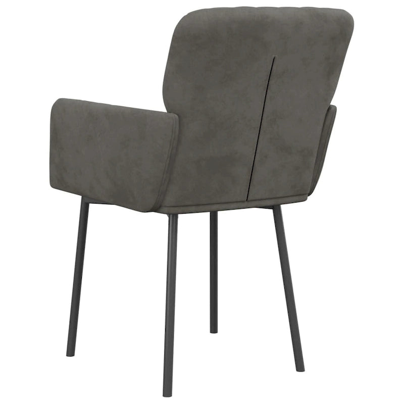 vidaXL Dining Chairs 2 Pcs Accent Upholstered Chair for Living Room Velvet - 20.3 x 24 x 30.9