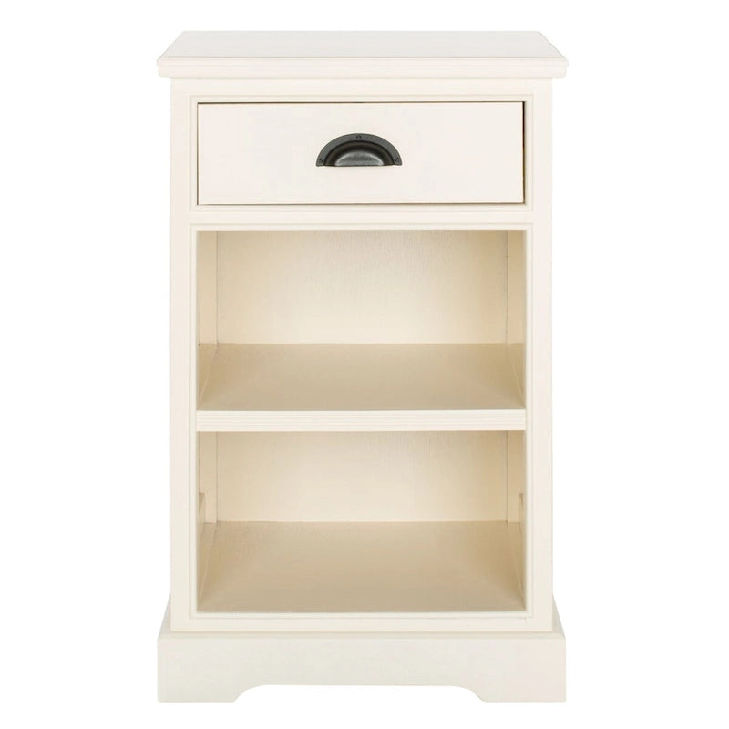 SAFAVIEH Clemie Grey Storage Side Table - 17.7 x 13.8 x 29.9 - 18Wx14Dx30H