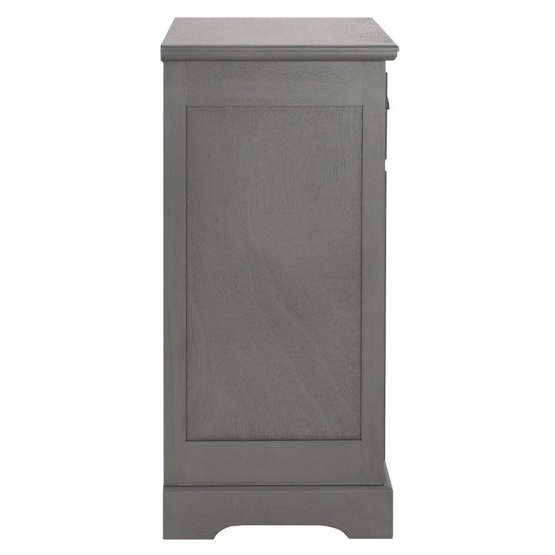 SAFAVIEH Clemie Grey Storage Side Table - 17.7 x 13.8 x 29.9 - 18Wx14Dx30H