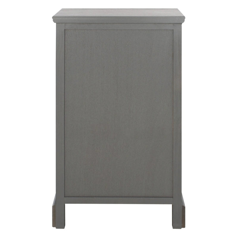 SAFAVIEH Clemie Grey Storage Side Table - 17.7 x 13.8 x 29.9 - 18Wx14Dx30H