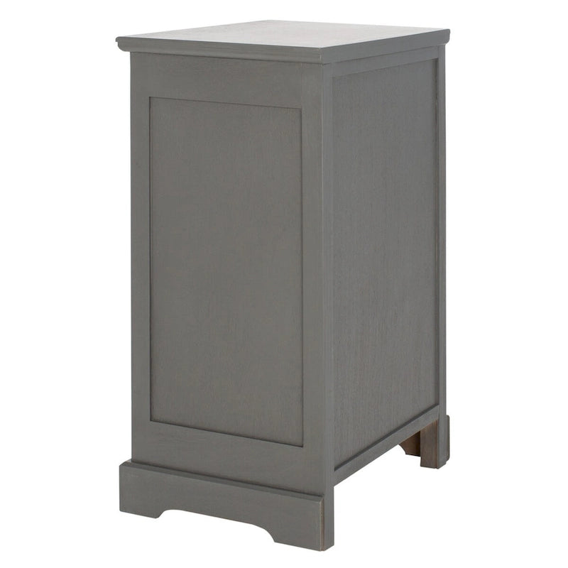 SAFAVIEH Clemie Grey Storage Side Table - 17.7 x 13.8 x 29.9 - 18Wx14Dx30H