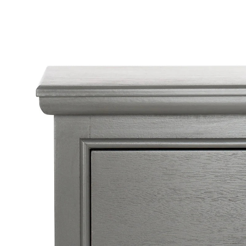 SAFAVIEH Clemie Grey Storage Side Table - 17.7 x 13.8 x 29.9 - 18Wx14Dx30H
