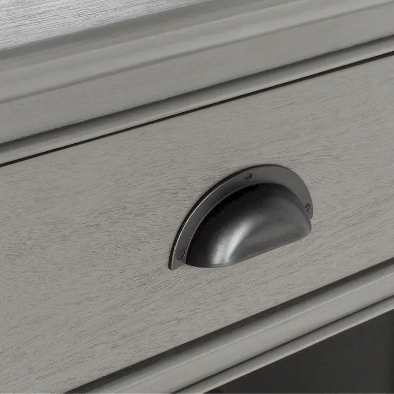 SAFAVIEH Clemie Grey Storage Side Table - 17.7 x 13.8 x 29.9 - 18Wx14Dx30H