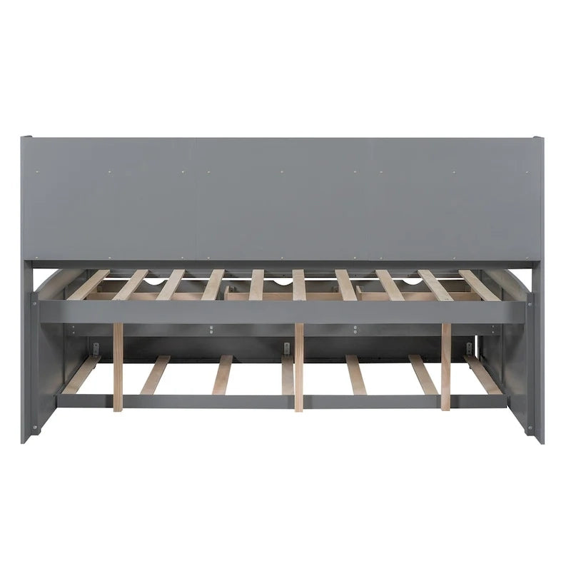 Full Size Wooden Captain Bed