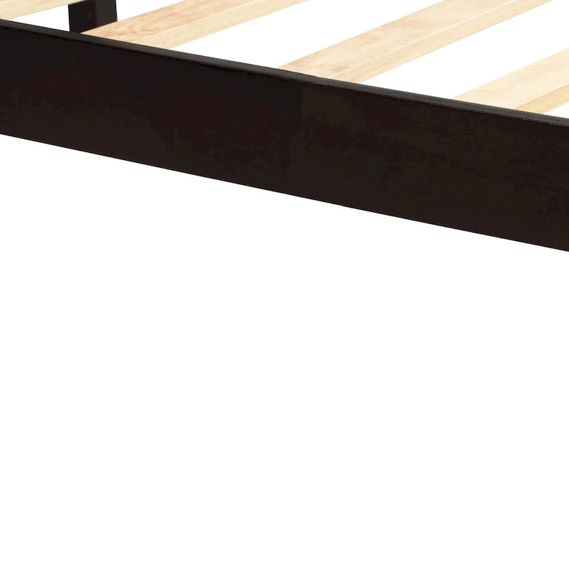 Platform Bed Frame with Headboard Wood Slat Support