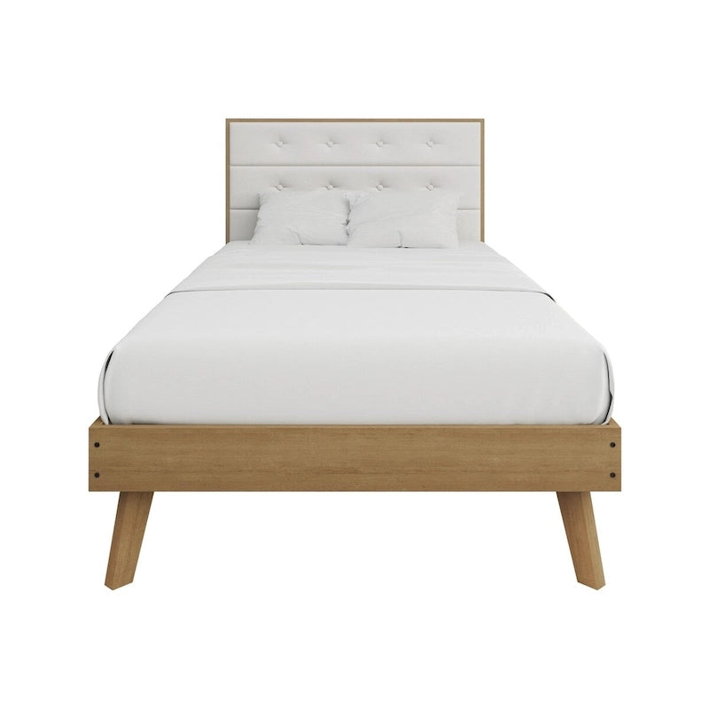 CraftPorch Mid-Century Wooden Platform Bed