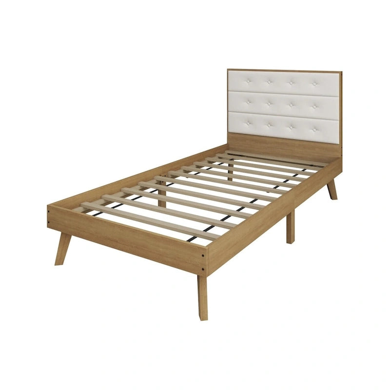 CraftPorch Mid-Century Wooden Platform Bed