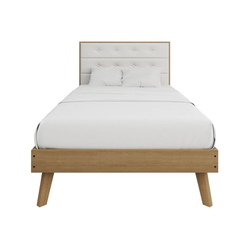 CraftPorch Mid-Century Wooden Platform Bed