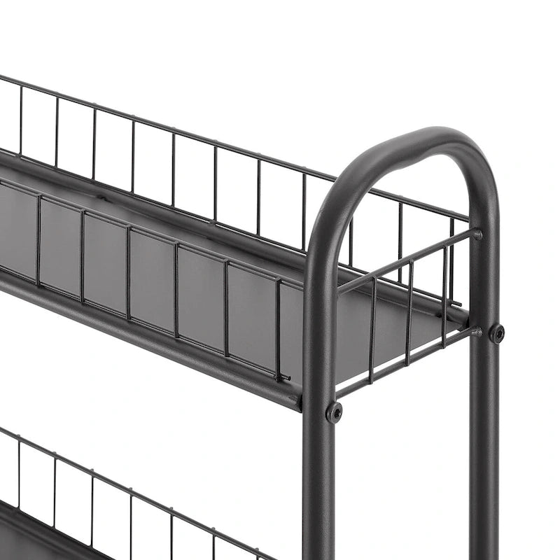 6 Tier Slim Rolling Storage Cart Mobile Shelving Unit with Wheels - 6D x 22.8W x 61H