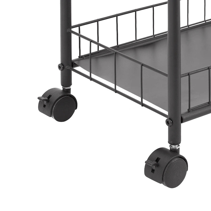 6 Tier Slim Rolling Storage Cart Mobile Shelving Unit with Wheels - 6D x 22.8W x 61H