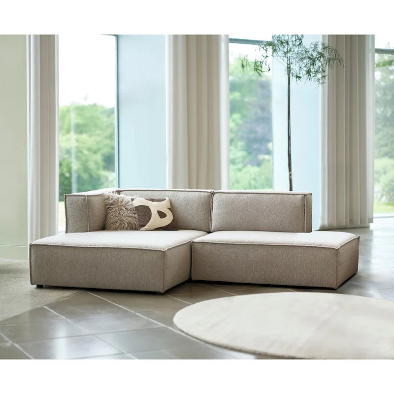 Rye Studio Deep Seat Modular Small Chaise Sectional, 2 Piece