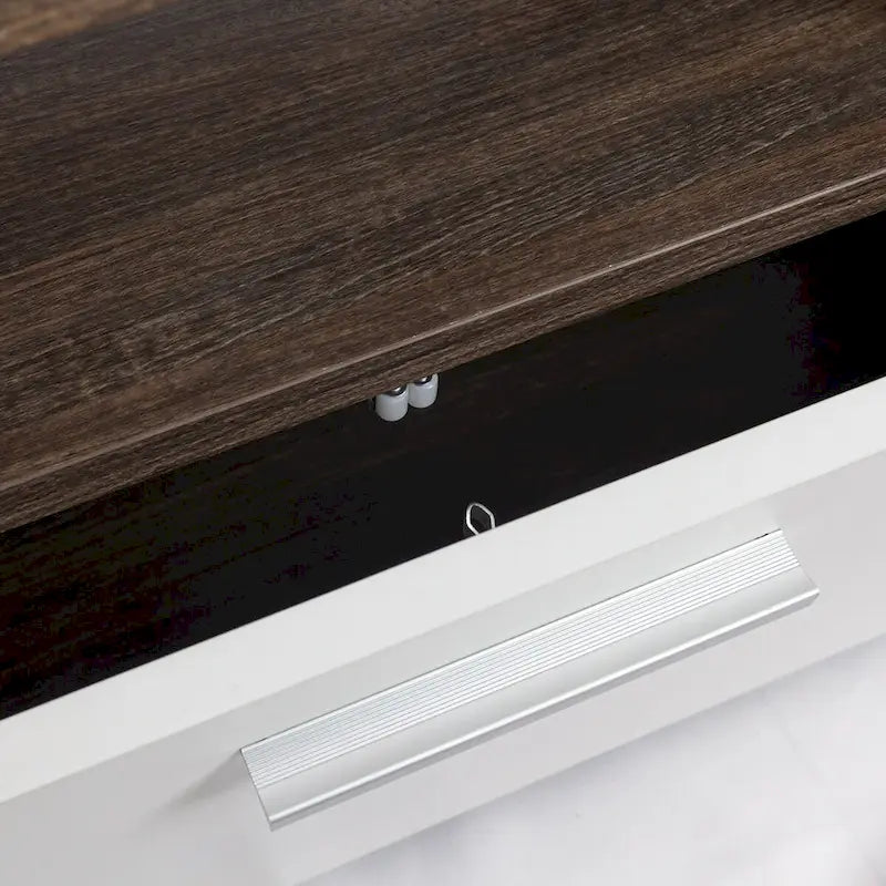 Morden 51-inch TV Stand for TVs up to 55-in with LED Color Changing Lights