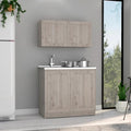Zurich Cabinet Set, Two Shelves