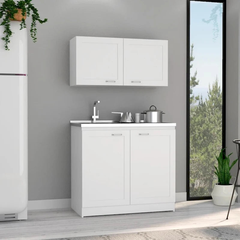 Zurich Cabinet Set, Two Shelves