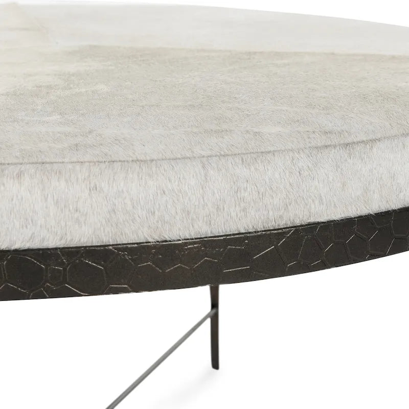 Classic Home Bose Leather Hide Coffee Table