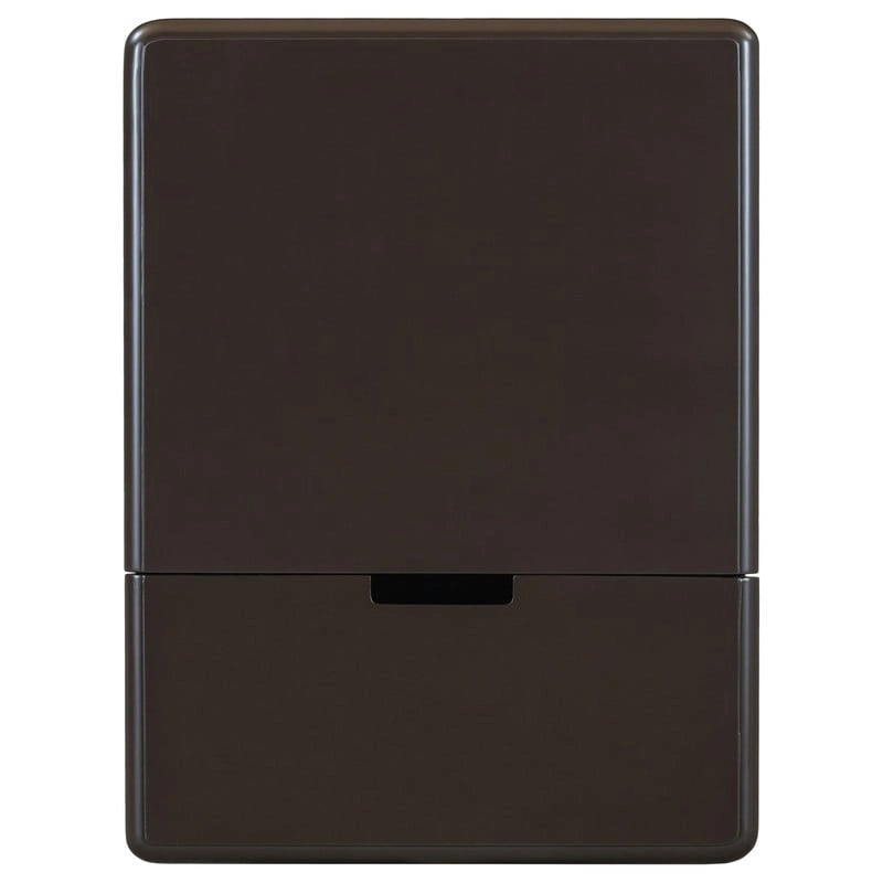 Narrow Multifunctional Classic Vintage End Table with USB Ports and 1 Drawer with Cup Holders, Sofa Side Table