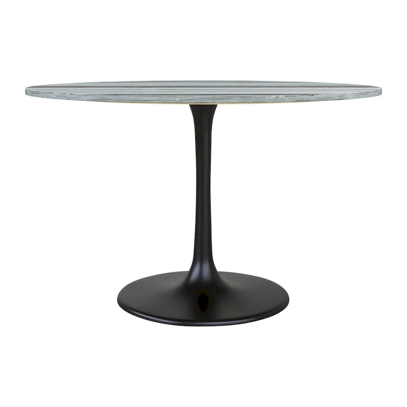 Central City Dining Table Gray & Black
