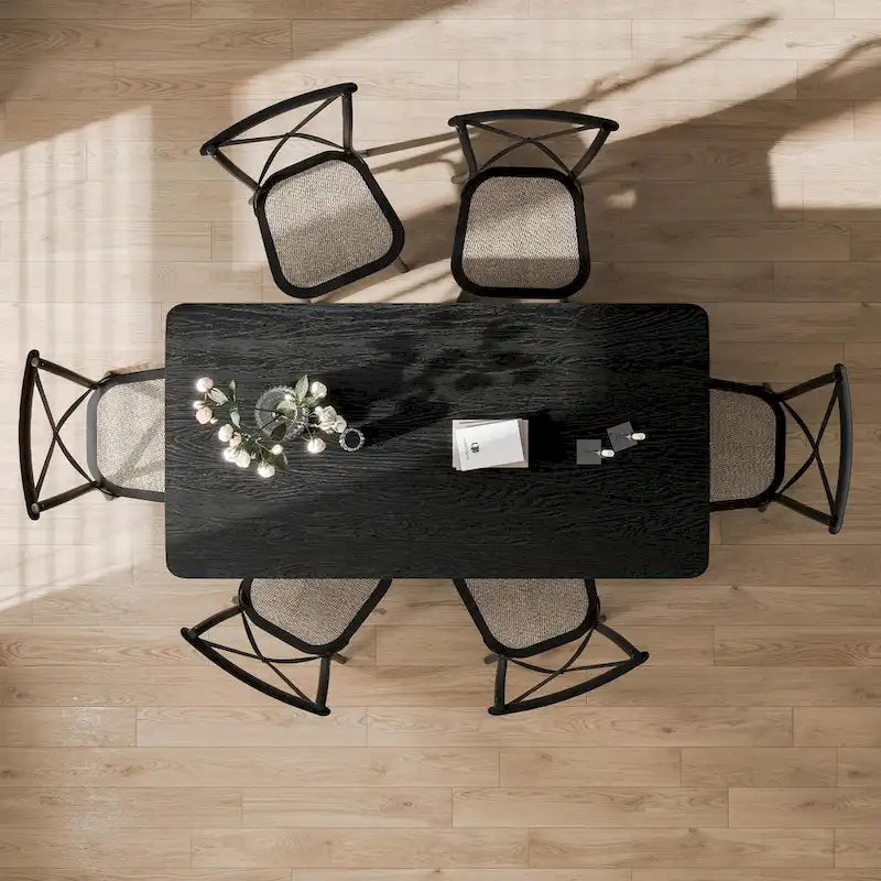 Solid Wood Square Dining Table for 6-8 People Nordic style