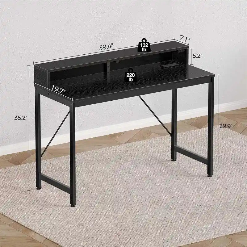 Computer Desk 39 inch with LED Lights
