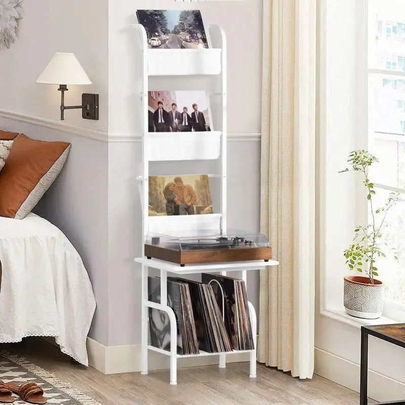 Tall Record Player Stand - 19.68 x 15.35 x 56.69 inches