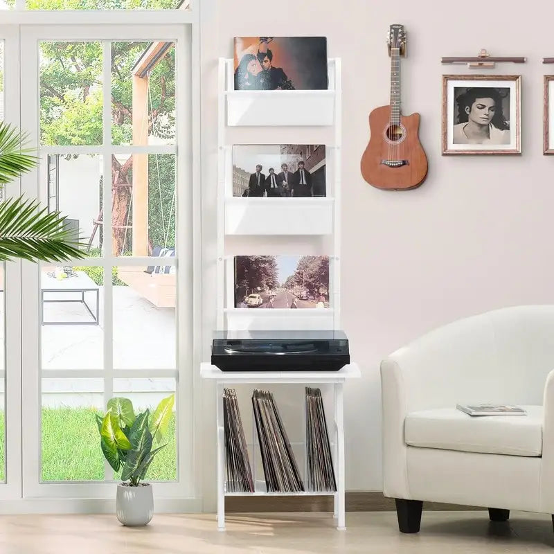 Tall Record Player Stand - 19.68 x 15.35 x 56.69 inches