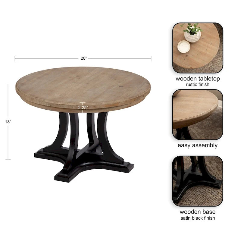 Kate and Laurel Linsley Wood Coffee Table