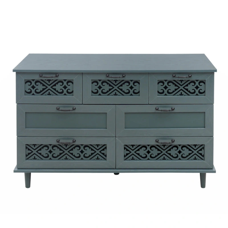 7 Drawer Cabinet, American Furniture, Suitable for Bedroom, Living Room, Study